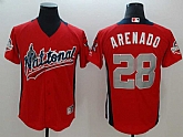 National League 28 Nolan Arenado Red 2018 MLB All Star Game Home Run Derby Jersey,baseball caps,new era cap wholesale,wholesale hats